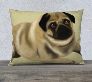 Pug Love Pillow 26" x 20" preview
