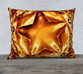 Elegant Shiny Copper Gold Star Pillow preview