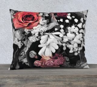 Rose flower pillow cover preview