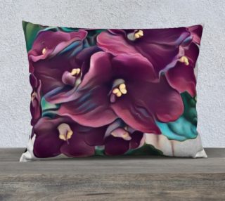 purple flower pillow cover preview