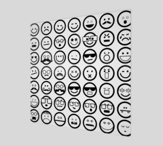 Black & White Emoji Faces preview