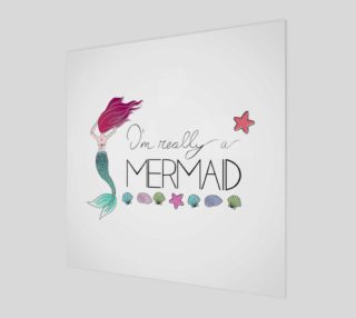 Aperçu de I'm Really a Mermaid Canvas Print