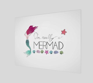 Aperçu de I'm Really a Mermaid Canvas Print - 4:3
