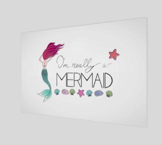 I'm Really a Mermaid Canvas Print - 3:2 preview