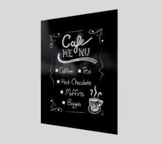 Cafe Menu Canvas Print 3:4 preview