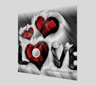 Love Sketch wall art preview