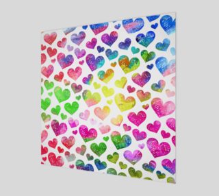 Watercolour Valentine Hearts preview