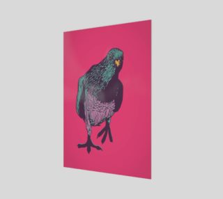 2:3 Art Print - Curious Pigeon in Bright preview