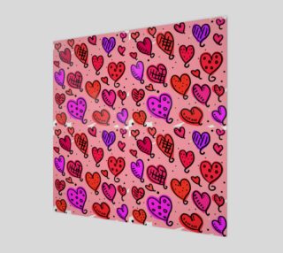 Pink Doodle Hearts preview