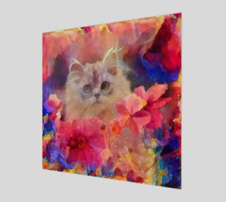 Cute kitten painting preview