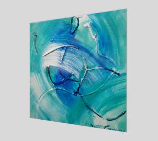Sea Green Abstract Painting by Janet Gervers preview