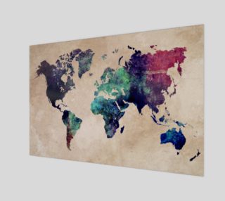 World Map 1 poster aperçu