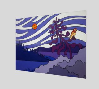 Owl In A Windswept Pine, Purple preview