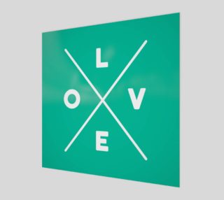 LOVE criss-cross Poster Design preview