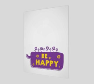 Be Happy inspirational quote preview
