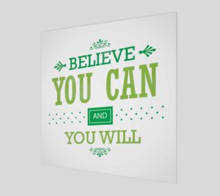 Believe You Can and You Will Inspirational quote preview