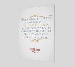For I know the plans I have for you Bible Quote Print preview