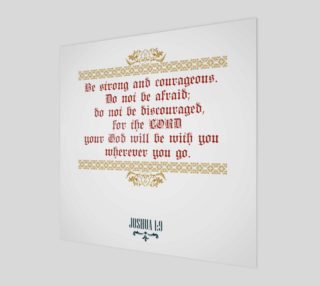 Be Strong and Courageous Bible Quote Print preview