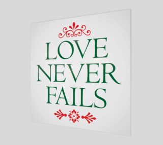 Love Never Fails Print preview