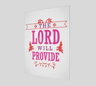 The Lord will Provide Print preview