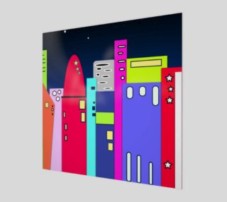 Space City Poster Wall Art 12" x 12" preview