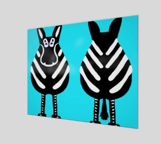 Zebra Both Ends Wall Art 20" x 16" preview
