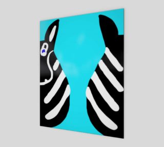 Zebra Both Ends Wall Art 8" x 10" preview