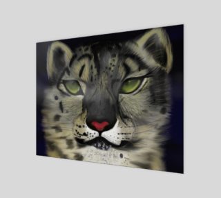 Snow Leopard Wall Art 14" x 11" preview