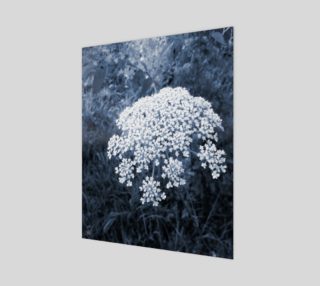Blue Flowers Modern Art Print by Tabz Jones preview