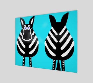 Zebra Both Ends 14" x 11" preview