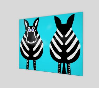 Zebra Both Ends Wall Art 10" x 8" preview