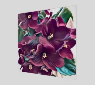 purple flower canvas art preview