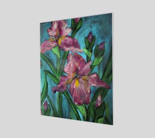 Floral Pink Irises 16 x 20 preview