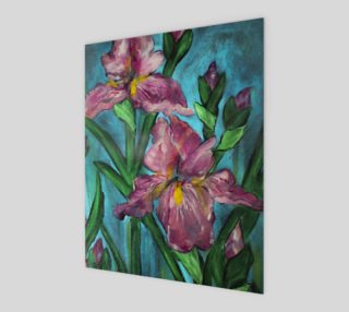 Floral Pink Irises 8 x 10 preview