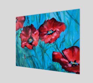 Red Poppies Detail 20 x 16 preview