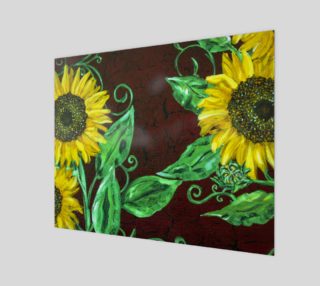 Sunflowers with Crackle 20 x 16 preview