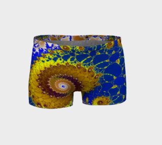 Lapis Glass Flower Spiral Shorts preview