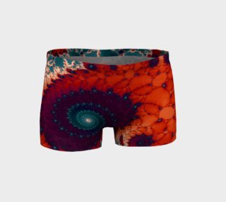Rose Bud Glass Flower Spiral Shorts preview