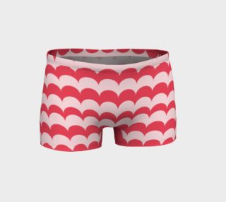 Pink Scallop Print Shorts preview