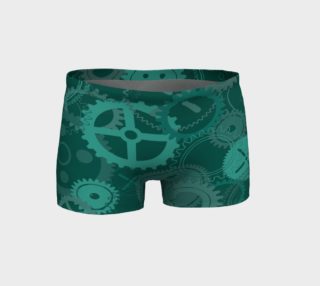 Teal Steampunk Gears Shorts preview