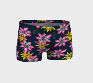 Aperçu de Flower Splash on Dark Teal - Shorts