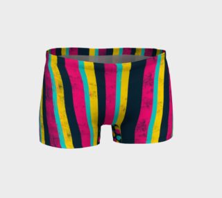 Aperçu de Candy Stripes on Dark Teal - Shorts