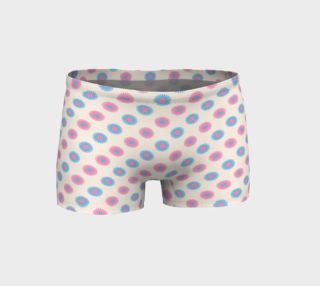 Pink and Blue Flowers Trans Pride Shorts (Cream) preview