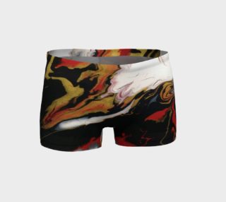 Black Red & Gold Abstract Shorts preview