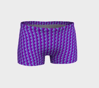 Diamonds Hexagons and Cubes Geometric Pattern Blue and Purple preview