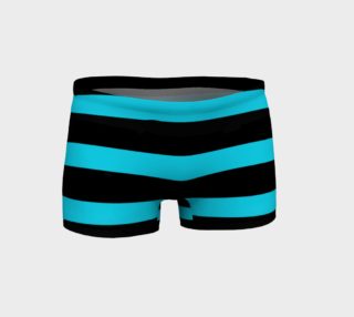 Hollywood Nights Black and Teal Horizontal Stripes preview