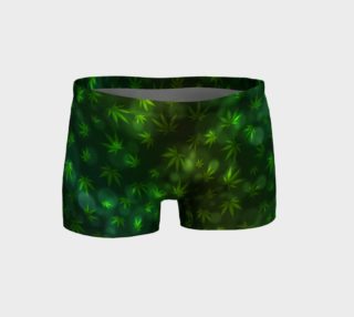 Shining Pot Leaves Workout Shorts preview