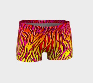 Sunset Zebra Stripe Athletic Shorts preview