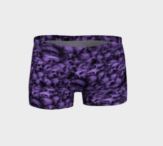Purple Skull Goth Shorts  preview