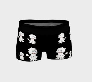 Shorts - Black with White Poodles preview